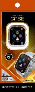 サイドカバーケースPC素材 クリア 40mm for AppleWatch