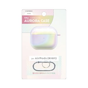 AirPods 第3世代用 TPUオーロラケース カラビナ付